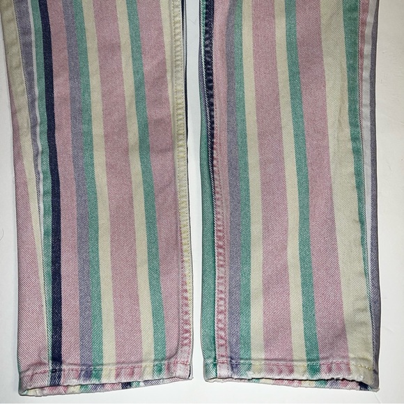 BDG Urban Outfitters Rainbow Stripe High Rise Mom Jean Sz 26 - Picture 7 of 12